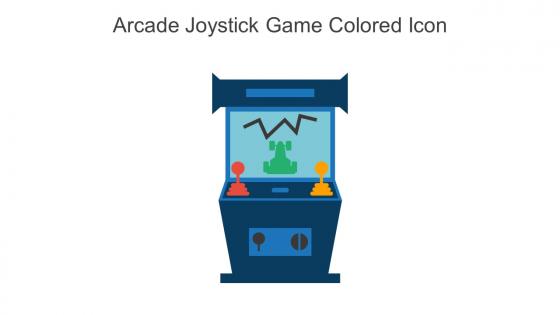 Arcade Joystick Game Colored Icon In Powerpoint Pptx Png And Editable Eps Format