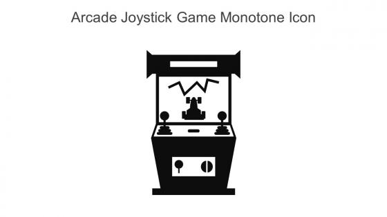 Arcade Joystick Game Monotone Icon In Powerpoint Pptx Png And Editable Eps Format
