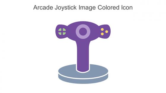 Arcade Joystick Image Colored Icon In Powerpoint Pptx Png And Editable Eps Format