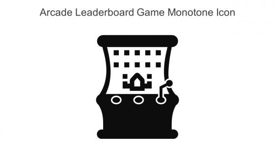 Arcade Leaderboard Game Monotone Icon In Powerpoint Pptx Png And Editable Eps Format