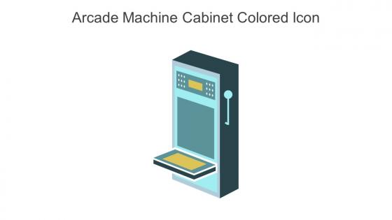 Arcade Machine Cabinet Colored Icon In Powerpoint Pptx Png And Editable Eps Format