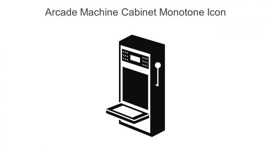 Arcade Machine Cabinet Monotone Icon In Powerpoint Pptx Png And Editable Eps Format