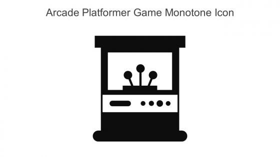 Arcade Platformer Game Monotone Icon In Powerpoint Pptx Png And Editable Eps Format