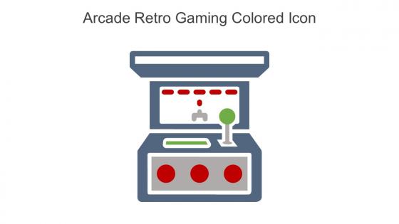 Arcade Retro Gaming Colored Icon In Powerpoint Pptx Png And Editable Eps Format