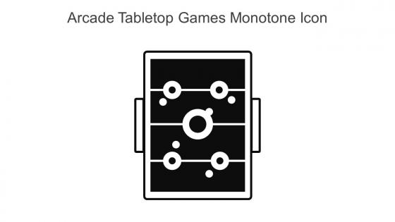 Arcade Tabletop Games Monotone Icon In Powerpoint Pptx Png And Editable Eps Format