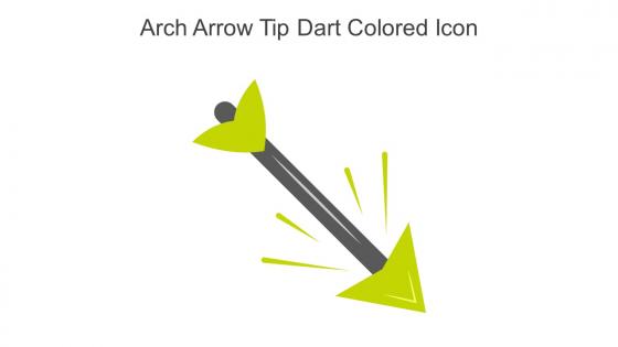 Arch Arrow Tip Dart Colored Icon In Powerpoint Pptx Png And Editable Eps Format
