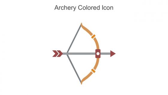 Archery Colored Icon In Powerpoint Pptx Png And Editable Eps Format