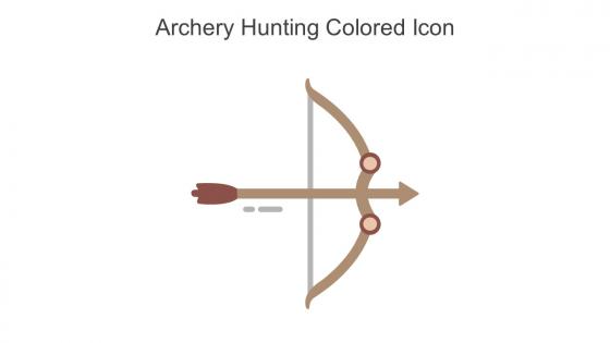 Archery Hunting Colored Icon In Powerpoint Pptx Png And Editable Eps Format