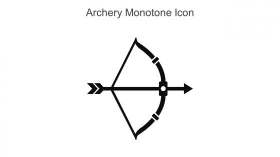 Archery Monotone Icon In Powerpoint Pptx Png And Editable Eps Format