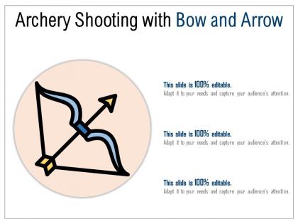 Archery shooting with bow and arrow