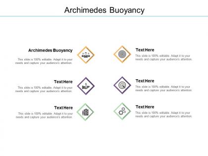 Archimedes buoyancy ppt powerpoint presentation pictures diagrams cpb