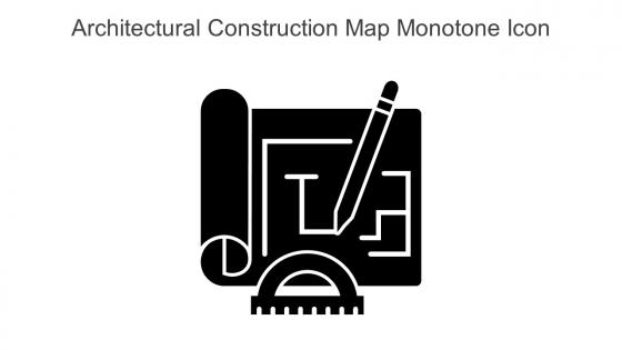 Architectural Construction Map Monotone Icon In Powerpoint Pptx Png And Editable Eps Format