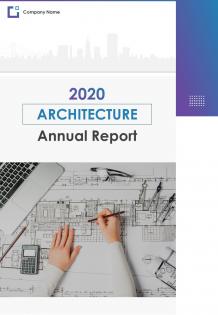 Architecture annual report pdf doc ppt document report template