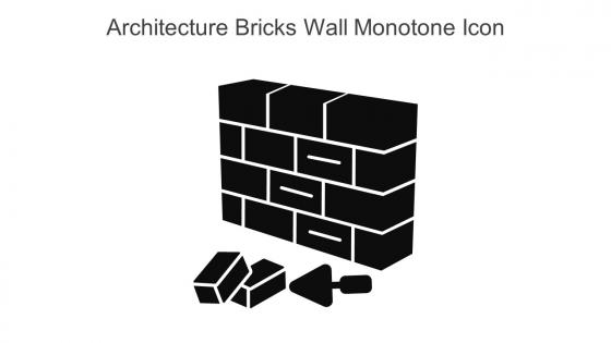 Architecture Bricks Wall Monotone Icon In Powerpoint Pptx Png And Editable Eps Format