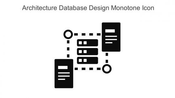 Architecture Database Design Monotone Icon In Powerpoint Pptx Png And Editable Eps Format