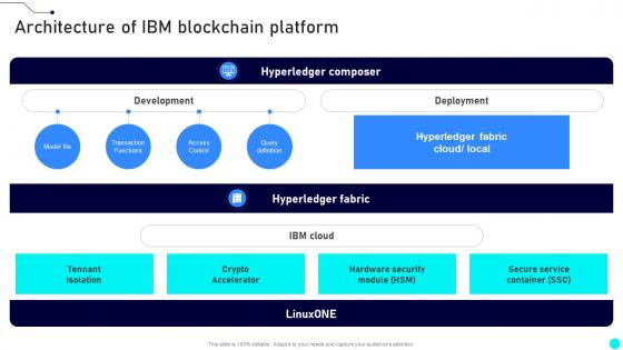 Architecture Of IBM Blockchain Platform Exploring Diverse Blockchain BCT SS