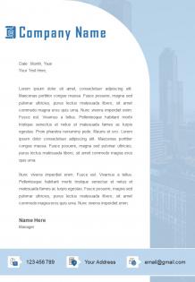 Architecture official letterhead design template