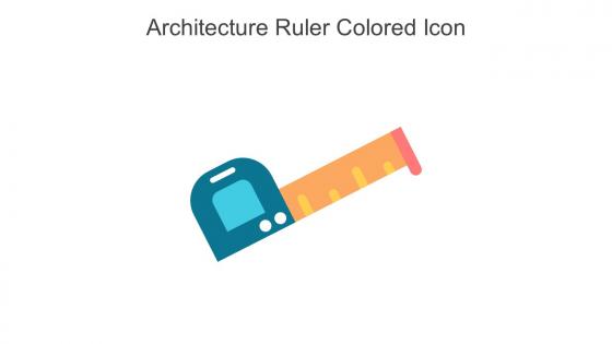 Architecture Ruler Colored Icon in powerpoint pptx png and editable eps format