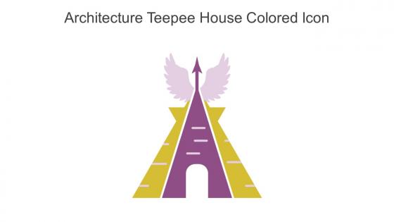 Architecture Teepee House Colored Icon In Powerpoint Pptx Png And Editable Eps Format
