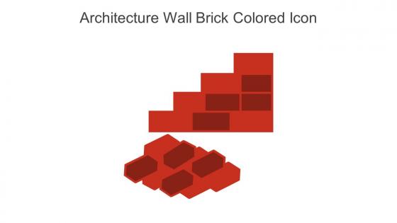 Architecture Wall Brick Colored Icon In Powerpoint Pptx Png And Editable Eps Format