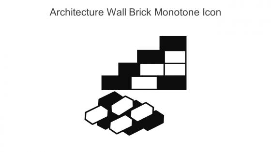 Architecture Wall Brick Monotone Icon In Powerpoint Pptx Png And Editable Eps Format