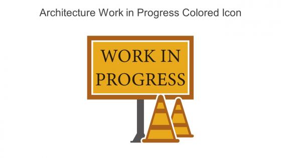 Architecture Work In Progress Colored Icon In Powerpoint Pptx Png And Editable Eps Format