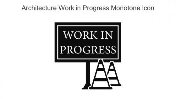 Architecture Work In Progress Monotone Icon In Powerpoint Pptx Png And Editable Eps Format