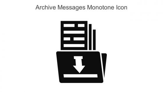 Archive Messages Monotone Icon In Powerpoint Pptx Png And Editable Eps Format