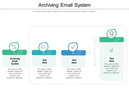Archiving email system ppt powerpoint presentation infographics slide download cpb