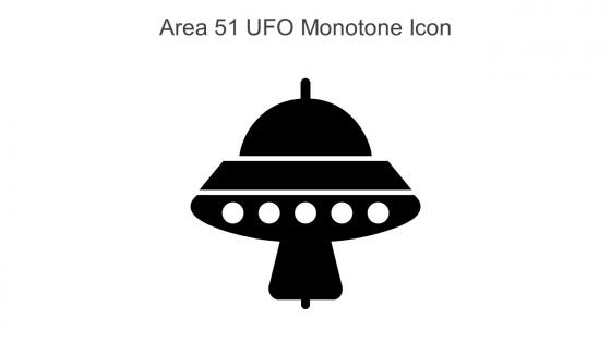 Area 51 UFO Monotone Icon In Powerpoint Pptx Png And Editable Eps Format
