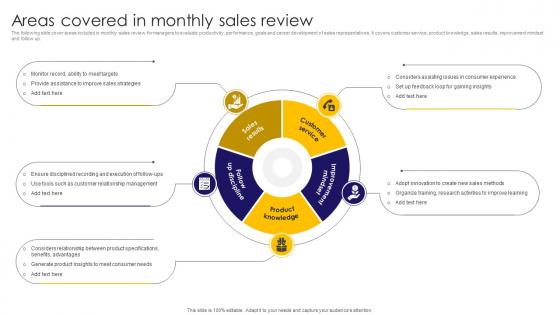 Areas Covered In Monthly Sales Review