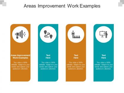 Areas improvement work examples ppt powerpoint presentation layouts backgrounds cpb