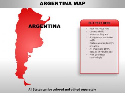 Argentina country powerpoint maps