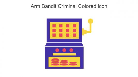 Arm Bandit Criminal Colored Icon In Powerpoint Pptx Png And Editable Eps Format