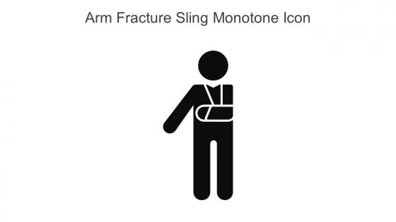Arm Fracture Sling Monotone Icon In Powerpoint Pptx Png And Editable Eps Format
