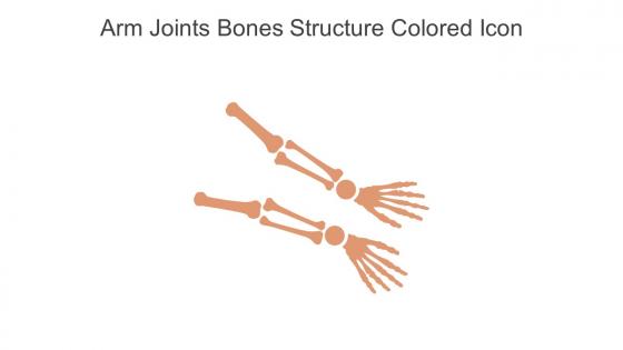 Arm Joints Bones Structure Colored Icon In Powerpoint Pptx Png And Editable Eps Format