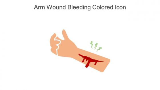 Arm Wound Bleeding Colored Icon In Powerpoint Pptx Png And Editable Eps Format