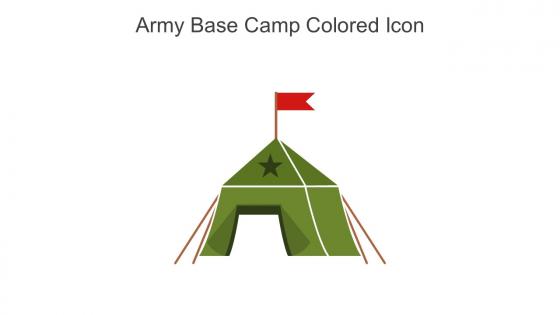 Army Base Camp Colored Icon In Powerpoint Pptx Png And Editable Eps Format