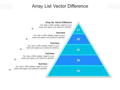 Array list vector difference ppt powerpoint presentation tips cpb
