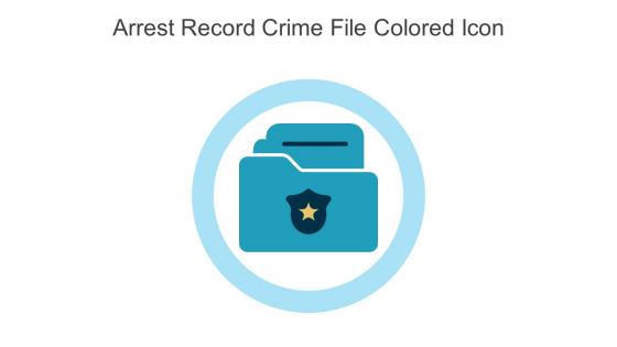 Arrest Record Crime File Colored Icon In Powerpoint Pptx Png And Editable Eps Format