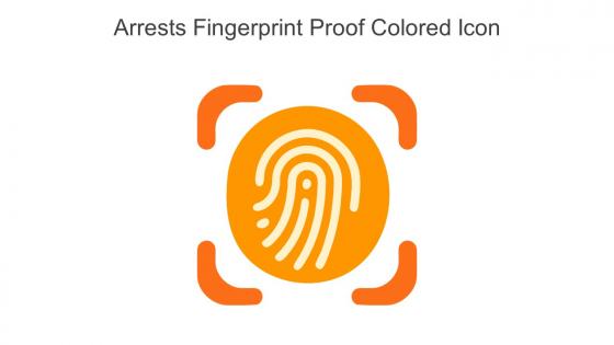 Arrests Fingerprint Proof Colored Icon In Powerpoint Pptx Png And Editable Eps Format