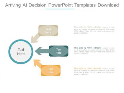Arriving at decision powerpoint templates download