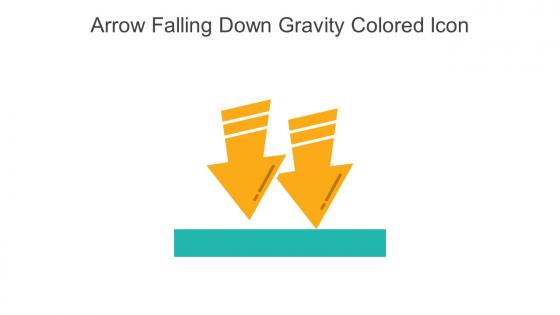 Arrow Falling Down Gravity Colored Icon In Powerpoint Pptx Png And Editable Eps Format