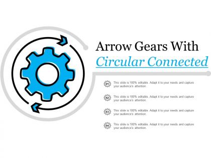Arrow gears with circular connected