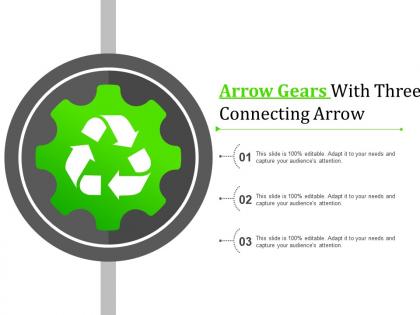 Arrow gears with three connecting arrow