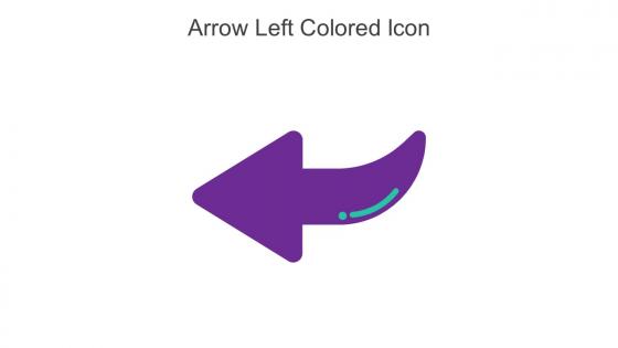 Arrow Left Colored Icon In Powerpoint Pptx Png And Editable Eps Format