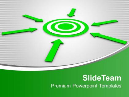 Arrow pointing towards target business powerpoint templates ppt themes and graphics 0313
