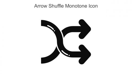 Arrow Shuffle Monotone Icon In Powerpoint Pptx Png And Editable Eps Format