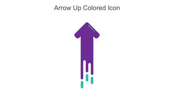 Arrow Up Colored Icon In Powerpoint Pptx Png And Editable Eps Format