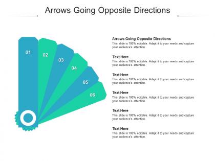 Arrows going opposite directions ppt powerpoint presentation layouts layout cpb
